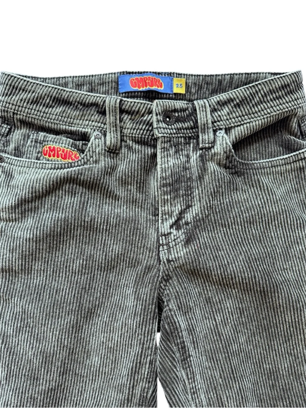 Empyre Skate Loose Baggy Fit Corduroy Y2K Pants Faded Green/Grey Size 25